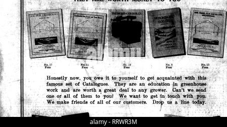 . Les fleuristes [microforme] examen. La floriculture. d'avoir chacun de ces catalogues ILS VALENT DE L'ARGENT POUR VOUS }FMSSJ^'-' ? Y. ..-, -^..•&gt ;^'. N° 15 gratuitement maintenant honnêtement, vous devez à vous-même de se familiariser avec cette célèbre série de catalogues. Ils sont d'une éducation dans les travaux et valent beaucoup pour tout producteur. Ne peut-on pas envoyer l'un ou l'ensemble d'entre eux pour vous ? Nous voulons entrer en contact avec vous. ^^c 'r nous faire des amis de tous nos clients. Écrivez-nous aujourd'hui. Je si '.V"v * ? • ? .Z'T-r. Veuillez noter que ces images sont extraites de la page numérisée des images qui peuvent avoir été digital Banque D'Images