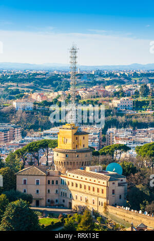 Radio Vatican passe de l'administration et de mâts de radio au Vatican Banque D'Images