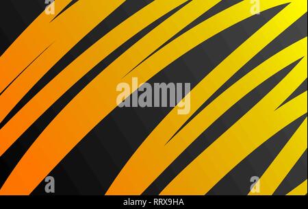 Vector background orange orange foncé sur les lignes courbes se chevauchent l'espace graphique de la couche de message texte art moderne design. Illustration de Vecteur