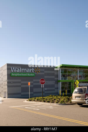 Walmart Neighborhood Market à Myrtle Beach, en Caroline du Sud, USA. Banque D'Images