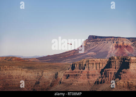 Vol en hélicoptère au Grand Canyon Rive Ouest - Arizona, USA Banque D'Images