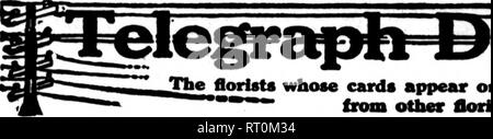 . Les fleuristes [microforme] examen. La floriculture. 122 l'examen pour fleuristes NOTBMBEB 9. 1922. .Les fleuristes cartes qui apparaissent sur les pages canryhig ce chef, sont prêts à remplir les commandes "" ? ''" Dans autres fleuristes pour deUvery locaux sur la base d'habitude.. Veuillez noter que ces images sont extraites de la page numérisée des images qui peuvent avoir été retouchées numériquement pour plus de lisibilité - coloration et l'aspect de ces illustrations ne peut pas parfaitement ressembler à l'œuvre originale.. Chicago : les fleuristes Pub. Co Banque D'Images