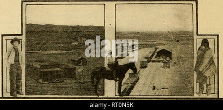 . La vallée du Rio Grande du Nouveau Mexique. L'agriculture. La VALLÉE DU RIO GRANDE. Albuquerque en 1881 au-dessus d'eux. En hiver, ces montagnes sont couvertes de neige, mais ils protéger la vallée ci-dessous de l'élément moteur de l'East Winds froide, alors qu'en été, une brise constante, de refroidissement provient de leurs pentes rendant plus agréable une température n'est jamais assez chaud pour causer de l'inconfort. Les versants est de la gamme de Sandia exposer le puissant notice d'une demi-douzaine d'âges géologiques, les prêts à la lumière l'histoire de la formation de la vallée fertile, une vallée avec un sol si profond que des exercices punc Banque D'Images