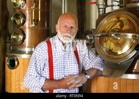 Charles Martell, le Haut shérif du Gloucestershire, agriculteur, fromagers et distillateur. Banque D'Images