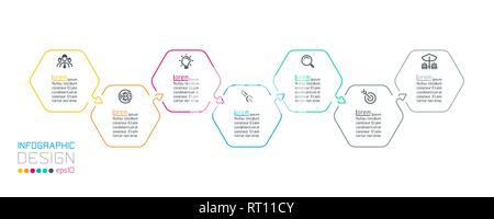 Inforgraphics hexagonale sur vector art graphique. Illustration de Vecteur