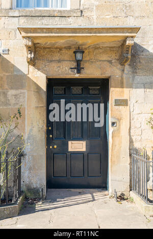 Un parquet porte à porte dans la jolie ville de marché de Cotswold, Chipping Campden Gloucestershire Banque D'Images