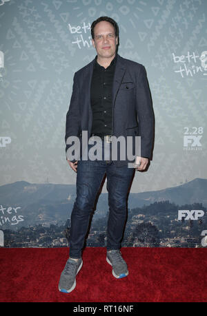 Santa Monica, Californie, USA. Feb 26, 2019. 26 février 2019 - Santa Monica, Californie - Diedrich Bader. Première mondiale de FX's 'Better Things' Saison 3 tenue à l'Eli et Edythe vaste scène. Crédit photo : PMA/AdMedia. Credit : PMA/AdMedia/ZUMA/Alamy Fil Live News Banque D'Images