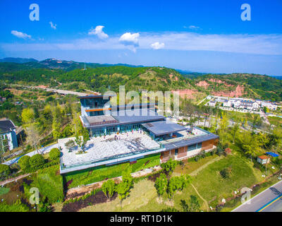 Chengdu, Chengdu, Chine. 28 Février, 2019. Chengdu, Chine-photographie aérienne de Longquan Mountain Forest Park à Chengdu, dans le sud-ouest de ChinaÃ¢â€ Province du Sichuan. Crédit : SIPA Asie/ZUMA/Alamy Fil Live News Banque D'Images