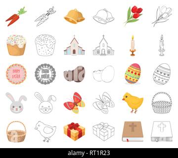 Attributs attribut,,panier,bell,appartenant,bible,fort,gâteau,papillon,bougie,carotte,chandelier,caricature,contours,poulet,fête,chocolat,christianisme,collection,église,croix,sur,design,dessin,oeufs,pâques,famille,animation,flower,fun,cadeau,maison de vacances,illustration,isolé,etiquette,logo,museau,tendance,lapin,religion,religieux,,résurrection,set,signer,dimanche,tradition,symbole,tulip,web,vecteur vecteurs vecteur , Illustration de Vecteur