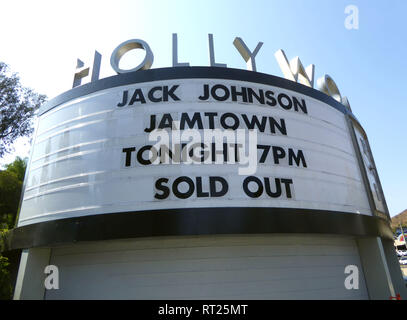 HOLLYWOOD, CA - le 16 juillet : une vue générale du chapiteau à Jack Johnson tournée de concerts d'été, le 16 juillet 2017 au Hollywood Bowl à Hollywood, Californie. Photo de Barry King/Alamy Stock Photo Banque D'Images