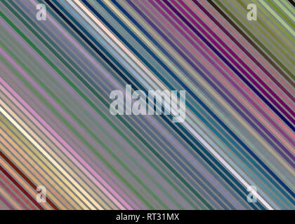 Bleu, vert, violet, rose et blanc fantasy linéaire, oblique lignes simples Banque D'Images