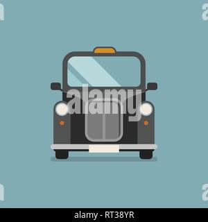 Dans la voiture de taxi télévision style. Vector illustration Illustration de Vecteur