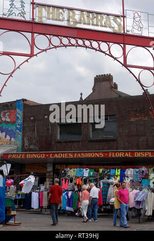 Tourisme : un week-end au marché de Barras au 62 bain St., Glasgow, Écosse, Royaume-Uni Banque D'Images