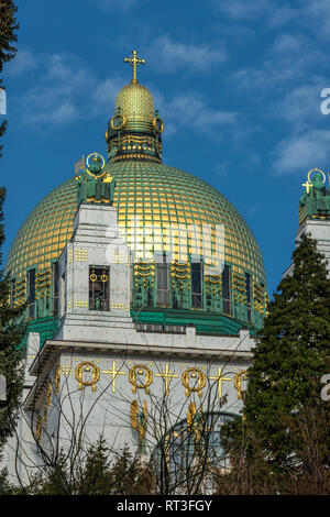 Otto Wagner Kirche am Steinhof (église) à Vienne, Autriche Banque D'Images