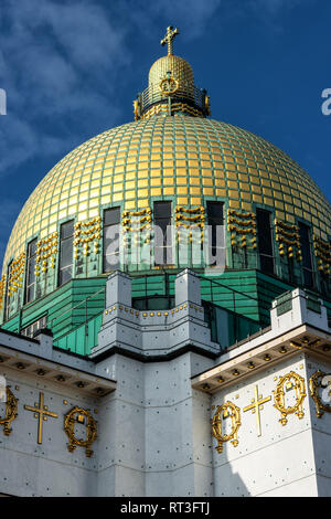 Otto Wagner Kirche am Steinhof (église) à Vienne, Autriche Banque D'Images