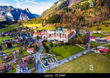 Allemagne, Bavière, Abbaye Bénédictine, l'abbaye Ettal Banque D'Images