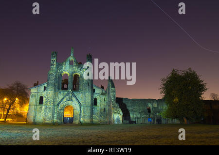 Kirkstall Abbey à Leeds Banque D'Images