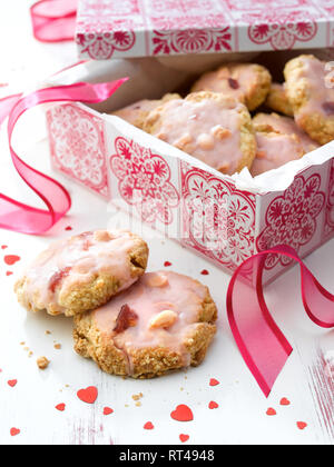 Les cookies de Valentines Banque D'Images