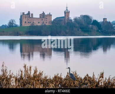 Le Palais de Linlithgow, West Lothian, lieu de naissance de Marie, Reine des Écossais. Banque D'Images