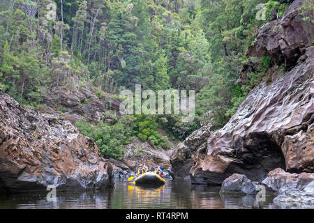 Raft sur la rivière Franklin Banque D'Images