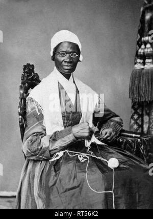 Portrait de Sojourner Truth, une abolitionniste afro-américain et activiste des droits des femmes. Banque D'Images