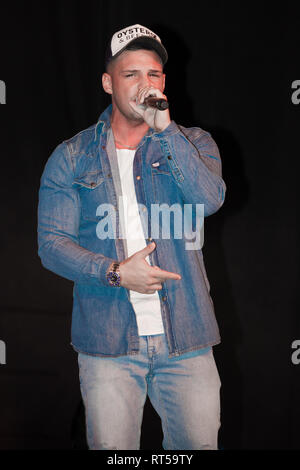 Pietro Lombardi - Gewinner der 8. Der Staffel Castingshow Deutschland sucht den Superstar , DSDS RTL , photo Matthias Wehnert Banque D'Images
