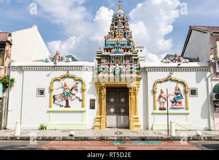 George Town, Penang, Malaisie. Sri Maha Mariamman Temple Hindou. Banque D'Images