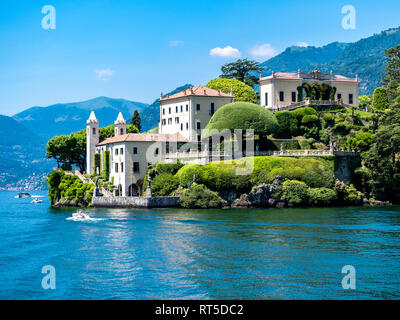 L'Italie, Lombardie, Termezzo, Lac de Côme, le Villa del Balbianello Banque D'Images