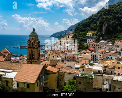 L'Italie, Campanie, côte amalfitaine, la péninsule de Sorrento, Amalfi, la cathédrale de Sant'Andrea Banque D'Images