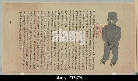 Illustration de Kappa de Ninagawa papiers de famille et les collections des Archives nationales, l'emplacement du Japon Banque D'Images