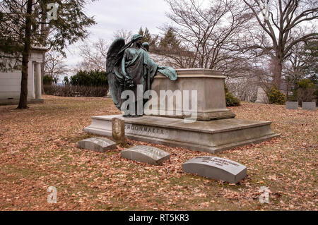 La famille Schoonmaker tombe dans Homewwod Cimetière, Pittsburgh, Pennsylvanie, USA. James Schoonmaker a remporté la médaille d'honneur dans la guerre civile Banque D'Images