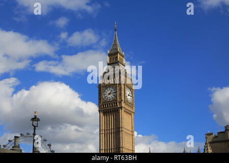 Big Ben (Elizabeth Tower), Chambres du Parlement, Westminster, Londres, Angleterre, Royaume-Uni Banque D'Images