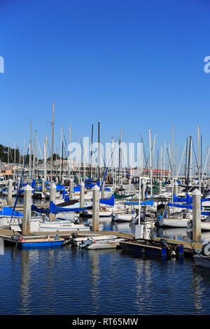 Marina, Monterey, Monterey Bay, presqu'île, l'océan Pacifique, la Californie, USA Banque D'Images