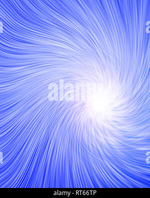 Blue Abstract tourbillon de lumière. Le rendu 3D Banque D'Images