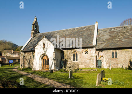 Eglise St Michaels Tintern Parva dans la vallée de Wye Monbucshire, au sud du pays de Galles. Banque D'Images