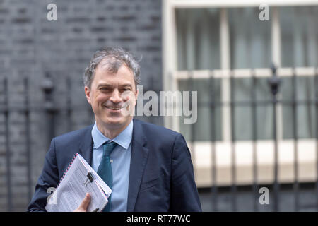 Londres, Royaume-Uni. 28 Février, 2019. Julian Smith Whip en chef, laissez 10 Downing Street, London Crédit : Ian Davidson/Alamy Live News Banque D'Images