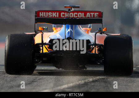 Barcelone, Espagne. 28 Février, 2019. # 04 Lando Norris ; McLaren Renault. Montmelo Barcelone 28/02/2019 Circuit de Formule 1 Test 2019 Federico Basile / Insidefoto Photo Credit : insidefoto srl/Alamy Live News Banque D'Images