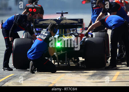 Barcelone, Espagne. 28 Février, 2019. # 23 Alexander Albon ToroRosso Honda. Montmelo Barcelone 28/02/2019 Circuit de Formule 1 Test 2019 Federico Basile / Insidefoto Photo Credit : insidefoto srl/Alamy Live News Banque D'Images