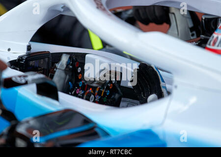 Montmelo, Barcelone, Espagne. 28 février 2019.George Russel (Williams FW42 voiture de course), vu en action au cours de l'hiver jours d'essais sur le circuit de Catalunya à Montmelo (Catalogne). Credit : SOPA/Alamy Images Limited Live News Banque D'Images