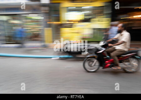 MALE, MALDIVES - 16 février 2019 - mâle est l'un des plus petits capitale au monde mais l'un des plus encombrés traffic Banque D'Images