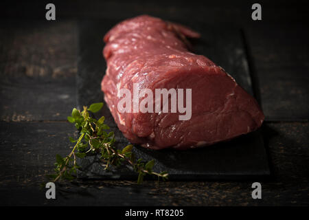 Filet de boeuf cru Banque D'Images