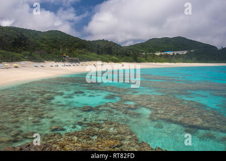 Le Japon, les îles d'Okinawa, l'île de Zamami, îles Kerama, Mer de Chine orientale, Furuzamami Beach Banque D'Images