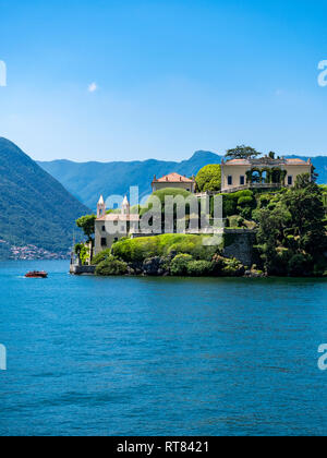 L'Italie, Lombardie, Termezzo, Lac de Côme, le Villa del Balbianello Banque D'Images