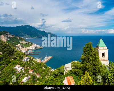 L'Italie, Campanie, côte amalfitaine, la péninsule de Sorrento, Amalfi, Parrocchia Santa Maria Assunta Church Banque D'Images