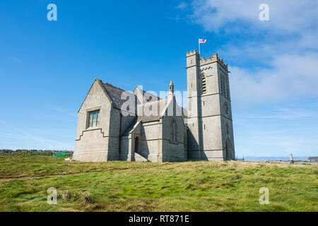 Royaume-uni, Angleterre, Devon, l'île de Lundy, l'église de Sainte-Hélène Banque D'Images