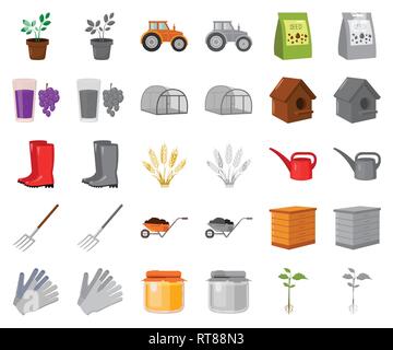 ,Accessoires,agriculture,rucher nichoir,boots,peut,caricature,monochrom,Culture,collection,design,oreilles,agriculture,ferme,jardin,raisin,gants,,gris,serre,miel,horticulture,illustration,icône,isolé,jus,terrain,logo,moulin,fourche,plantes,caoutchouc,set,graines,outils,signe symbole,tracteur,arrosage,web,blé,brouette,vecteurs vecteur , Illustration de Vecteur