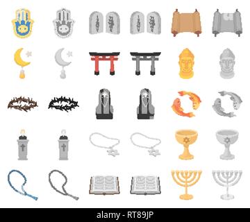 L'art,accessoires,perles, bible,bouddha,caricature,monochrom,christian,christianisme,collection,commandements confession,croissant,couronne,coupe,,david,design,foi,poissons,icône,hamsa,illustration,islam,isolé,islamique,le judaïsme,logo,koi,menorah,niqab,la prière,prêtre,religion,rite,rosaire,set,culte,signer,star,cote,tanakh,10,épines,torii vecteur,web,vin,vecteurs vecteur culte , Illustration de Vecteur