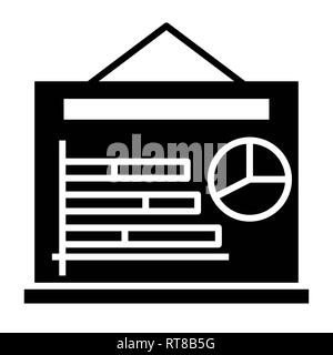 L'icône graphique, illustration vectorielle, Business Glyph Banque D'Images