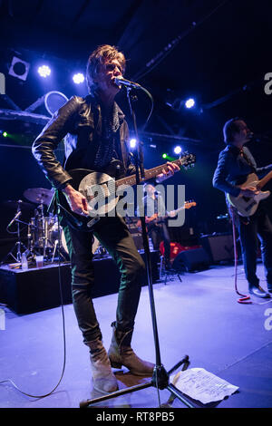 Barcelone, Espagne. 30 janvier, 2019. Les concerts de Chuck Prophet & Charlie Sexton dans le Razzmatazz. Photographe : © Aitor Rodero. Banque D'Images