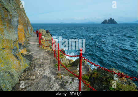 Little Skellig de Skellig Michael, Îles Skelling, comté de Kerry, Irlande, Europe Banque D'Images